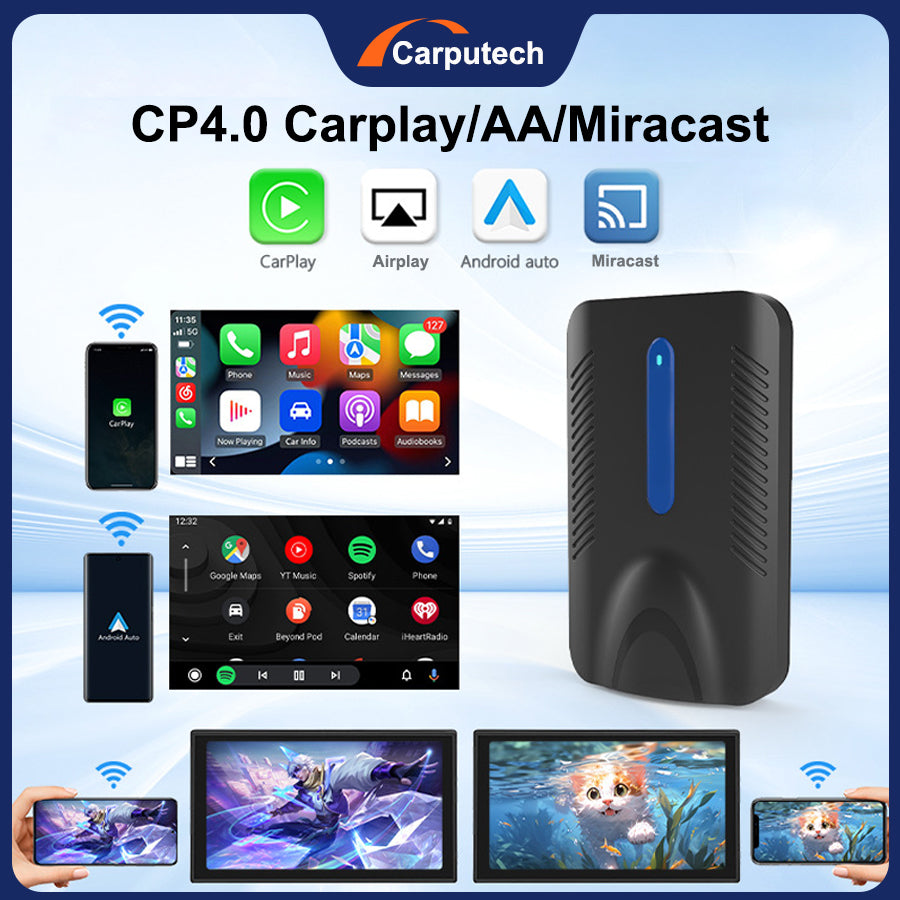 Carputech CP3.0/ 4.0 Wireless Apple CarPlay/ Android Auto Adapter Dongle  for Wired CarPlay