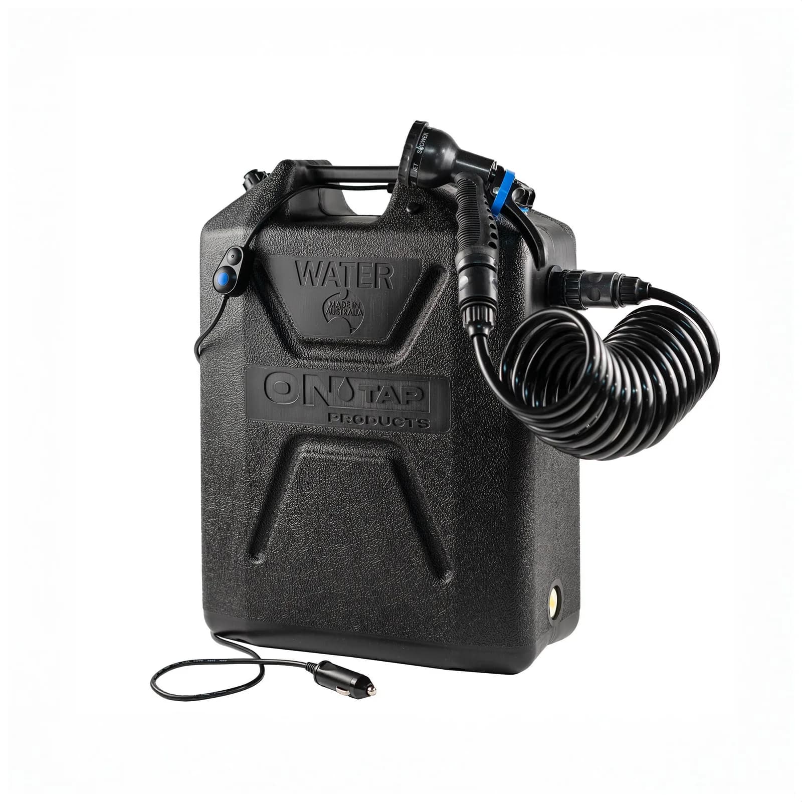 ONTAP Products Review: Australian 12V Portable Camping Shower and Jerry Can Holders